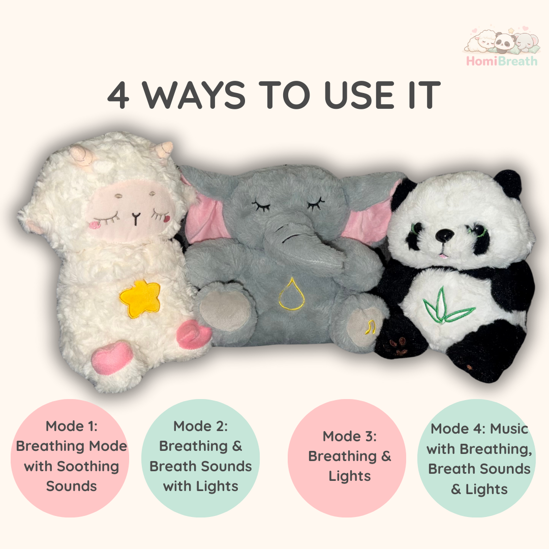 HomiBreath™ Calm Plush Breathing Comfort Companion